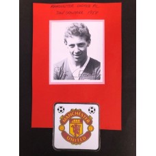 Signed picture of STAN CROWTHER of the MANCHESTER UNITED footballer.